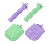VANZACK 4pièces Perchoirs pour Coupé-Ongles pour Perroquets Perchoir Poncé pour Perroquet De Meulage pour Oiseau Support De pour Cage pour Cage à Calopsittes