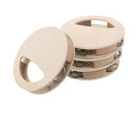 VANZACK 4pièces Tambour Bois Pour Garçon Fille Sensoriel Kit De Bricolage Pour Peinture Et Artisanat Développement Éducatif Pour Garçon Fille