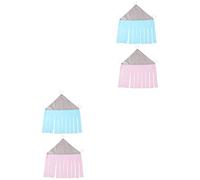 VANZACK 4pièces Tente à Coins pour Animaux De Compagnie Maison Pratique pour Hamsters Cobayes Et De Rose Accessoire Confortable Et pour Cage