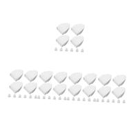 VANZACK 5 Ensembles Chapeau De Balustre De Clôture Capuchons Cours De Clôture Poste Chapeau De Poteau De en Bois Caps Post- en T Plastique Blanche 10 Pièces * 5