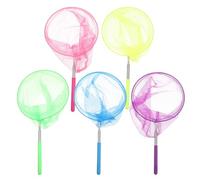 VANZACK 5 Pièces Net de Capture des Insectes équipement d'aventure en Plein d'insectes pour Les Enfants Filet de pêche Extensible Seau de Sable pour Enfants Filet Anti-Insectes