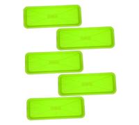 VANZACK 5 Pièces Plateau en Plastique Plateau pour Les Plantes Soucoupe Rectangulaire pour Plantes Plateau Bonsaï Accessoire De Plante Plateau De Pot Green PP