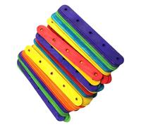 VANZACK 50 Pièces Bâtonnets de Glace Soi-même en Bois avec Trous, 5,9 | Bois Lisse Non Ciré, sans Écharde ni Bavure, pour Loisirs Créatifs, Fêtes D’anniversaire et Camp