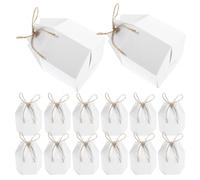 VANZACK 50 pièces Boîte à Dragées Hexagonale Papier Kraft pour Mariage Boîte Cadeau Douce et Élégante pour Fête Rangement Bonbons et Bijoux Décor Festive Polyvalente