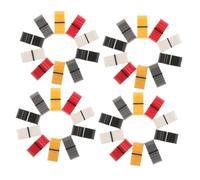 VANZACK 50 Pièces Boutons de Remplacement pour Potentiomètre Capuchons de Curseur pour Console de Mixage Dj Blanc Noir Gris Accessoires pour Table de Mixage et Équipement Audio