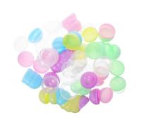 VANZACK 50 pièces Capsules Vending Rondes Plastique Semi-transparentes pour Distributeurs Automatiques Contenants Réutilisables pour Jouets Fêtes et Cadeaux