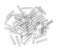 VANZACK 50 Pièces Capuchons de Crayon en Plastique Transparents | École et Bureau, Rallonge de Crayon, Usage Sûr pour Élèves et Garçon et Filles, Teinte Noir Transparent