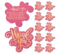 VANZACK 50 Pièces Cartes de Remerciement Design Unique Facile à Transporter en Papier, Mini Format et Impression Recto Verso Charmante pour Petites Entreprises pour Divers Emballages