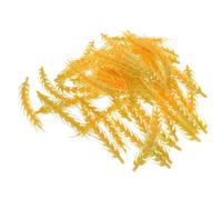 VANZACK 50 Pièces Épi de Blé Artificiel 10cm Jaune en Plastique | Décoration de Fleur, Scène de Verdissement, Entretien Facile sans Eau, Lot Pratique pour Présentations