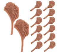 VANZACK 50 Pièces Miniature Realistic Steak Model Compact Portable Artificial Meat for Photography Kitchen Decoration DIY Craft and Market Display