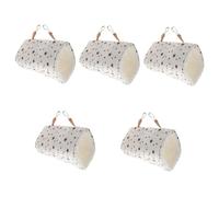 VANZACK 5pièces Nid Tunnel Suspendu Confortable pour Oiseaux Et Petits Animaux Lit Douillet pour Hamsters Rats Chinchillas Et Perruches Refuge Respirant Et Tunnel De Multi-