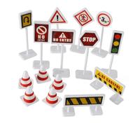 VANZACK 6 Ensembles Panneaux de Signalisation Miniatures pour Garçon Fille Éducatif et Sécurisé pour Apprentissage Circulation et Jeux Imagination