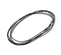 VANZACK 6 Pièces Cordons Élastiques Taille Standard en Nylon Noir Boucle Métallique, Accessoires Robustes et Extensibles pour Carnet de Voyage pour DIY et Journal à Main