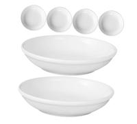 VANZACK 6 pièces Coupelles Rondes Céramique pour Chauffe-Cire et Diffuseur Huile Plateau Petit Format pour Bougies et Relaxation Résistantes et Décoratives