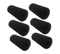 VANZACK 6 Pièces Éponge Filtrante Climatiseur Fichiers du Kit De Nettoyage Cache-Tuyau Tuyau De Climatisation Étriers Accessoires Pièces D'étriers Bouchon De Porte Limiteur Plaque Black
