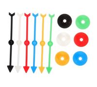 VANZACK 6 Pièces Flèches Plastique Colorées Jeu Societe Accessoires Rotation DIY Roulette Enseignement Mathématiques Famille