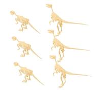 VANZACK 6 pièces Kit Construction Dinosaure Fossile pour Garçon Fille Modèle Squelette Réaliste Jeu Éducatif DIY pour Développer Créativité et Motricité Fine