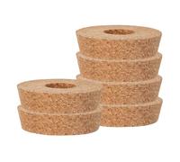 VANZACK 6 pièces Lot de Couvercles Liège avec Trou Central pour Vase Verre Hydroponique Bouchons pour Jardinière et Terrarium Accessoires Décoratifs pour Plantes et Fleurs