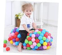 VANZACK 60 Pièces Balles de Jeu Rondes Océan pour Garçon Fille Jouets de Plastique Colorés et Sécurisés pour Activité Physique et Coordination Main-œil