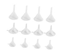 VANZACK 60 pièces Mini Entonnoirs Plastiques Transparents Entonnoirs de Laboratoire Résistants Haute Température pour Liquides et Solides Accessoires Pratiques pour Remplissage Précis