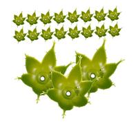 VANZACK 60 Socle Tori Fausses Feuilles pour Roses sépales de Fleurs Fournitures pour Bouquets Base pour Bouquet de Roses pétales de Fleurs Plastique Green