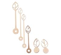 VANZACK 6Pièces Aiguilles Horloge Bois pour Bricolage Remplacements Élégants pour Horloges Kit De Réparation Bois