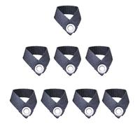 VANZACK 8 Pièces Boucle de Fixation en PP Noir pour Tige de Store et Piquet, Accessoire Pratique pour Stabiliser et Fixer la Tente, pour Auvents et Caravanes en Camping