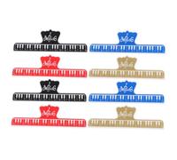 VANZACK 8 pièces Clips de Partition Piano Abs Multicolores Pince Pratique pour Musique et Accessoires Piano