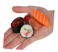 VANZACK 8 Pièces Sushi Miniatures Simulation Alimentaire Réaliste Décor Compact pour Vitrine Maison Fausse Nourriture Prop Photographie
