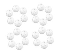 VANZACK 80 Pièces Inserts de Hochet Blancs Plastique pour Jouets Garçon Fille Boules de Remplacement pour Jouets à Bruit DIY Accessoires Sûrs et Bricolage