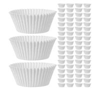 VANZACK 800 Caissettes à Cupcakes Blanches en Papier Antiadhésives Résistantes à L’Huile Format Mini pour Muffins Fêtes D’Anniversaire et Noël Emballage Jetable Pratique pour