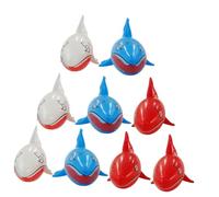 VANZACK 9 pièces Jouets Requin Gonflables PVC Jouets Flottants pour Piscine et Plage Éducatifs pour Garçon Fille Cadeau Garçon Fille
