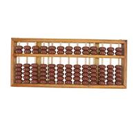 VANZACK Abacus Bois Massif Perles pour Garçon Fille Outil Arithmétique Mentale et Boulier Traditionnel Chinois pour Élèves Garçon Fille
