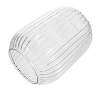 VANZACK Abat-jour Élégant et Polyvalent Base E27 en Verre Côtelé Vintage pour Lampe Suspendue pour Décoration de Salon et Espace de Vie