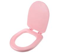 VANZACK Abattant de toilette en mousse à fermeture lente, remplacement de siège de toilette, en écume, forme U, rose, pour hôtel et amélioration de salle de bain, universel
