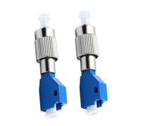 VANZACK Adaptateurs Fibre Optique Fc Mâle vers Lc Femelle Connecteurs Hybrides Céramique et Métal 2 Pièces Convertisseurs pour Maintenance Réseaux Optiques et Dépannage Visuel