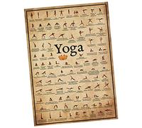 VANZACK Affiche De Yoga Décorative pour Mur Image Murale De Posture De Yoga Décoration Image Résistante pour Chambre