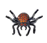 VANZACK Anneau Ouvert Araignée Punk Réglable en Alliage de Zinc avec Incrustation Brillante, Bague de Phalange Confortable pour Cosplay et Fête Halloween Unique