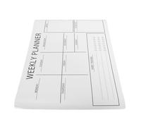 VANZACK Autocollant Calendrier Hebdomadaire Mural Effaçable à Sec Tableau Blanc Réutilisable en Pvc Blanc, Surface Facile à Nettoyer, pour Salle de uisine