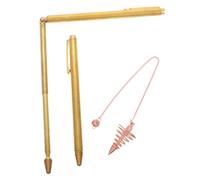 VANZACK Baguettes De Sourcier en Cuivre Robustes pour Chasseurs Fantômes Et Détection D’Or en Extérieur, Format Compact Télescopique, Outils De Divination Polyvalents pour Radiesthésie Et Exploration