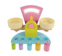 VANZACK Balance Bois pour Garçon Fille Éducatif de Comptage Outil Apprentissage Arithmétique Fait Main pour Salle de Classe et Maison