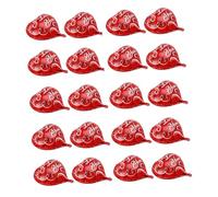 VANZACK Ballons en Aluminium Rouge 18 Pouces Forme Cœur 20 Pièces pour Décoration de Fête Mariage Saint-Valentin Accessoires Photo