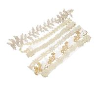 VANZACK Bandeaux à Fleurs Pour Filles Et Bébés Accessoires Pour Cheveux Élastiques En Dentelle Lot De 6 Pièces Multicolores Motifs Fleurs Convient -nés Et Petites Filles Pour Fêtes Et Photo