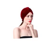 VANZACK Bandeaux de Maquillage Simples pour Femmes et Filles Serre-tête Uni pour Cheveux Rouge