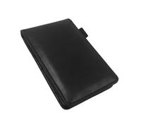 VANZACK Bloc-notes A7 Portable en PU et Papier, 50 Feuilles, Élégant | Insert Carte, Fente Stylo Intégrée, Suivi Organisé, pour Notes Quotidiennes et Réunions