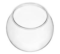 VANZACK Bocal à Poissons Plastique Transparent Résistant Aux Chutes Aquarium de Bureau Léger et Facile à Nettoyer Décoration Maison et Bureau Réservoir pour Poissons Betta Bol Rond