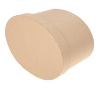 VANZACK Boîte à Biscuits en Papier Kraft Boîte à Biscuits Ovale en Carton Rigide Beige Surface Lisse D'expédition Rangement pour Pâtisseries et Gâteaux