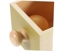 VANZACK Boîte à Formes Bois avec Boule Montessori Dapprentissage pour Tout Petits Boîte Pratique pour Reconnaissance des Couleurs et Permanence des Objets Jeu Éducatif pour Garçon Fille