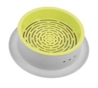 VANZACK Boîte à Herbe à Chat Hydroponique pour Intérieur, Jardinière sans Terre en Plastique, Bac Rond Double Couche, Kit De Culture Maison pour Plante à Chat Promoteur De Digestion