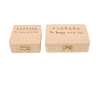 VANZACK Boîte à Souvenirs pour Dents de Lait Bébé 2 Compartiments Boîte à Cheveux et Cordon Ombilical Rangement Sécurisé Solide Coffret Naissance Complet et Léger pour Conservation